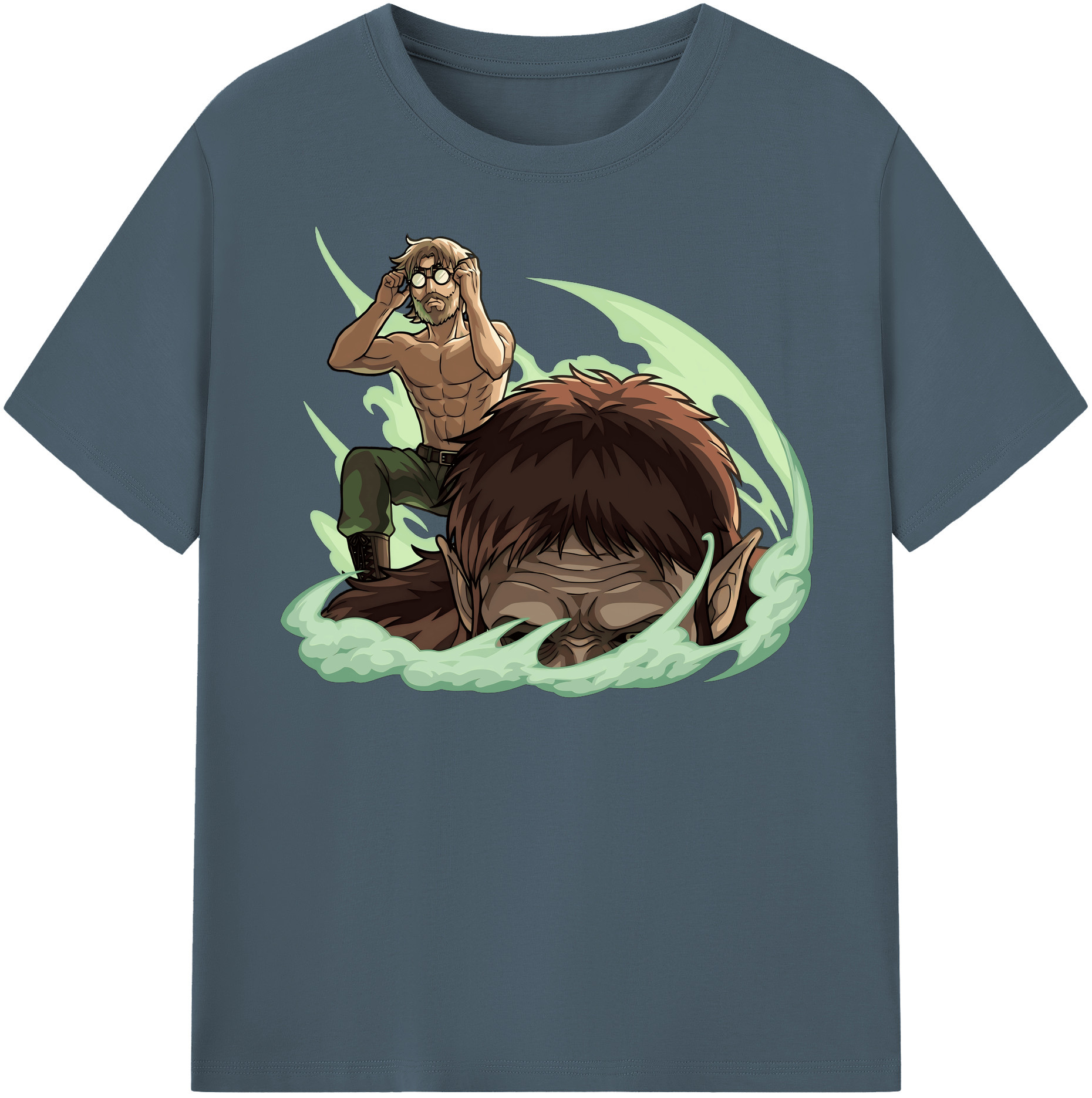 （画像用） 進撃の巨人 Attack on Titan 綿100％半袖Tシャツ（フロントプリント）